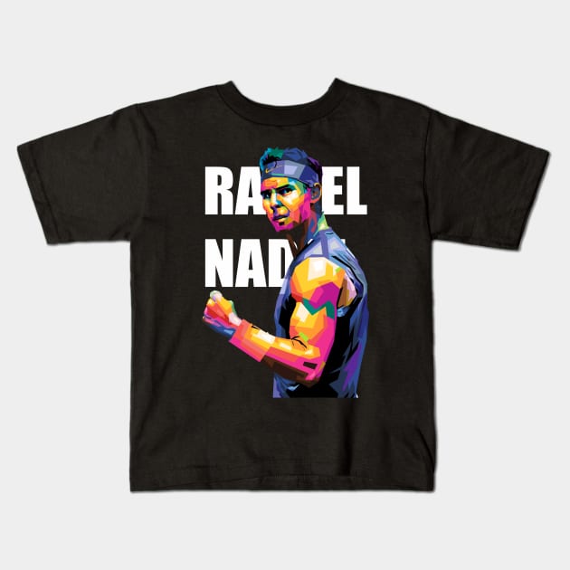 Rafael Nadal Kids T-Shirt by Wijaya6661